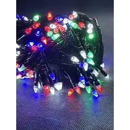 Новорічна LED гірлянда Конус 12 метрів 200 яскравих кольорових лампочок