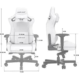 Геймерське крісло Anda Seat Kaiser 2 XL White [AD12XL-07-W-PV-W01] [108624] - мініатюра 10