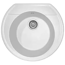 Мийка кухонна Valetti 31N гранітна 530х490 мм біла