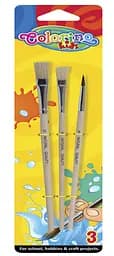 Набір пензлів Colorino щетина 3 шт (13741PTR/1)