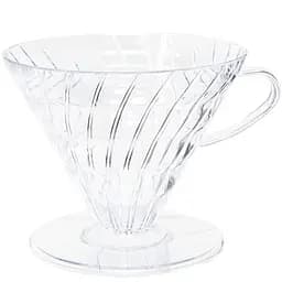 Пуровер пластиковий Hario V60 02, прозорий (VD-02T)