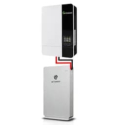 Комплект резервного живлення для квартири з інвертором 5 кВт та Lifepo4 акумулятором 10.2 кВт/год Growatt SPF 5000 ES (101067-1069)