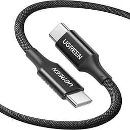 Кабель Ugreen USB-C to USB-C Silicone Fast Charging Cable черный 5A 2 м (15277)