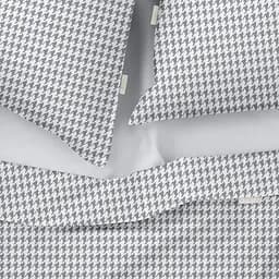 Комплект постільної білизни Cosas Houndstooth Євро сірий (TweedGreyWhite_El160-01White_200) - мініатюра 3