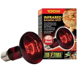 Лампа Exo Terra Infrared Basking Spot для террариумных животных, инфракрасная, 100 W, E27