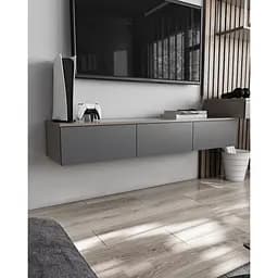 Тумба підвісна Moreli Т-221 1500x242x360 мм капучіно антрацитовий (mo-t221-capuch-antracit)