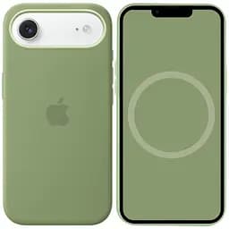 Чохол Epik Silicone case AAA with Magsafe and Animation для Apple iPhone 17 Air 6.5" Light Moss