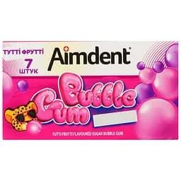 Жевательная резинка Aimdent Тутти фрутти, 14,5 г (928722)