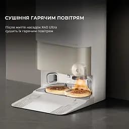 Робот-пилосос з вологим прибиранням Dreame X40 Ultra White - мініатюра 8