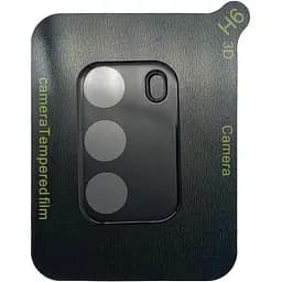 Защитное стекло на камеру DK 3D Color Glass для Xiaomi Poco M3 black