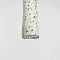 Підвіс Terrazzo Cylinder Long із білим бетонним плафоном 30х6 см Line.F MJ 163-60*300 WT - мініатюра 5