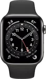 Смарт-годинник Apple Watch Series 6 GPS + Cellular 44mm Graphite Stainless Steel Case with Black Sport Band [M07Q3] [51088] - мініатюра 2
