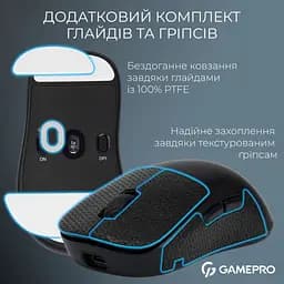 Мишка GamePro Asgard Loki Wireless/USB Black (GM022B) - мініатюра 12