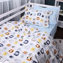 Підковдра MirSon Poplin Line Kids 09 Sleeping Animals 220х240 см (2200009720628) - мініатюра 2