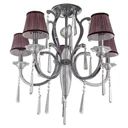 Люстра стельова Brille з абажуром E14 60W CH (BCL-306S/5)