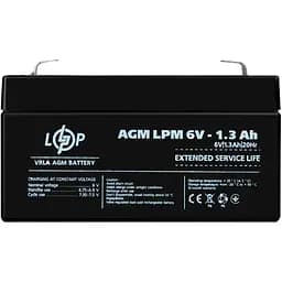 Акумулятор LogicPower AGM 6V (6V/1.3Ah/7.8Wh) (4157) [109169] - мініатюра 2