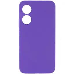 Чохол Silicone Cover Lakshmi Full Camera (AAA) для Oppo A58 4G Фіолетовий / Amethyst