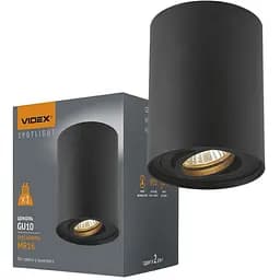 Светильник Videx под лампу GU10 накладной черный (VL-SPF13A-B)