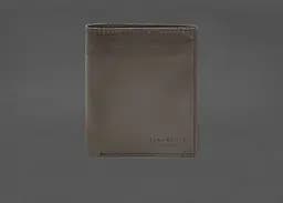 Кожаный портмоне на кнопке Brut темно-бежевый краст