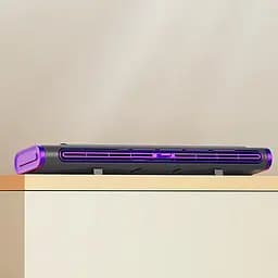 Настільний вентилятор F3 Tower Fan 3 speeds with battery 1200 mAh Purple - мініатюра 4