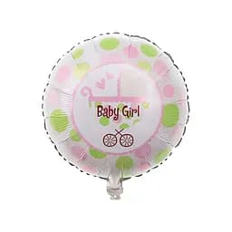 Шар воздушный фольгированный (45 см) Коляска для девочки