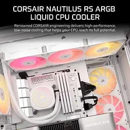 СВО Corsair NAUTILUS 360 RS ARGB White (CW-9060095-WW) - мініатюра 11