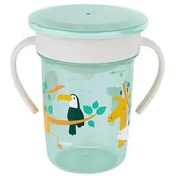 Поїльник-непроливайка Miniland Sippy Cup 360° Jungle 270 мл (89637)