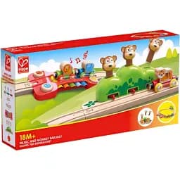Музична залізниця Hape Веселі мавпочки 19 елементів (E3825) - мініатюра 6