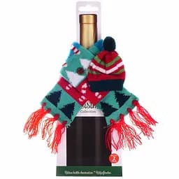 Чохол для пляшки Offtop З Новим роком блакитний (854908)