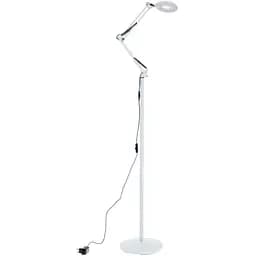 Напольная лампа лупа для косметологов и маникюра LED 8W WH (SL-111F)