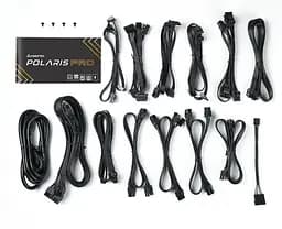 Блок живлення Chieftec 1300 Вт Polaris Pro, Black, модульний, 80+ Platinum, Active PFC, 135 мм FDP, 4xMolex / 12xSATA / 1x16-pin / 6x6+2-pin / 1x20+4-pin / 2x4+4-pin, захист AFC/OCP/OPP/OTP/OVP/SCP/SIP/UVP, ATX 12V 3.0 (PPX-1300FC-A3) - мініатюра 5