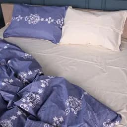Наволочка MirSon Сатин 22-1394 Vintage Filigree 50х50 см синьо-бежева (2200010564952) - мініатюра 4