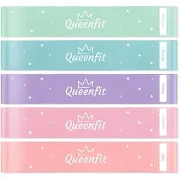 Набір резинок для фітнесу Queenfit 0,5-30кг Q-66109 - мініатюра 2
