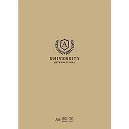 Блокнот для записів Student, А5, в клітинку, зшивка, 50 л., University (A5-GB-050-829K)
