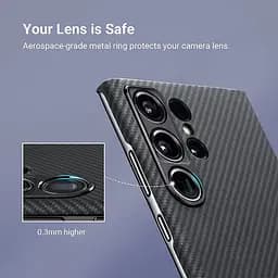 Оригінальний протиударний чохол для Samsung Galaxy S23 Ultra Pitaka MagEZ MagSafe Case 3 Twill Black/Grey KS2301U - мініатюра 12
