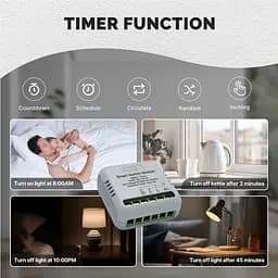 Розумне реле Zigbee Moes ZM-104-M Tuya Smart Switch 10 А - мініатюра 7