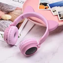 Навушники Hoco W27 Cat Ear Stereo Bluetooth Headphones Pink (718464) [74551] - мініатюра 3