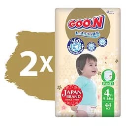Трусики-підгузки Goo.N Premium Soft розмір 4(L) 9-14 кг доу-пак 88 шт. - мініатюра 2