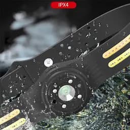 Ліхтар налобний акумуляторний Bailong T134-XPE-4COB водонепроникний корпус з датчиком руху 6 режимів Чорний - мініатюра 4