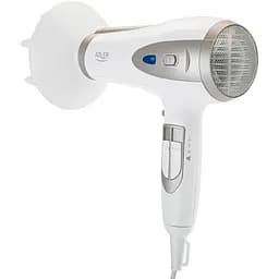 Фен Adler AD 2248 white champagne 2200Вт/ 2 швидкості/ хол.обдув/ темп.режимів-3/ іонізація/ дифузор - мініатюра 2