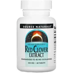 Екстракт червоної конюшини Source Naturals Red Clover 500 мг 60 таблеток