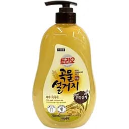 Средство для мытья посуды Trio Rice Bran Рисовые отруби 750 мл