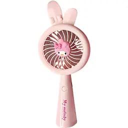 Дитячий портативний USB-вентилятор на акумуляторі Melody рожевий (677-79)