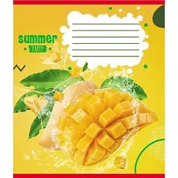 Зошит учнівський "Фрукти у воді" Leader 024-550016K-4 в клітинку, 24 аркуші