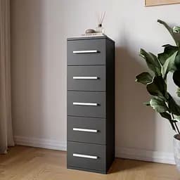 Комод 5 ящиков М-ЗОН Джеко 300 Антрацит (MZN-031018)