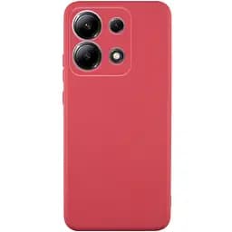 Силиконовый чехол Candy Full Camera для Xiaomi Redmi Note 13 Pro 4G / Poco M6 Pro 4G / Note 14S Красный / Camellia