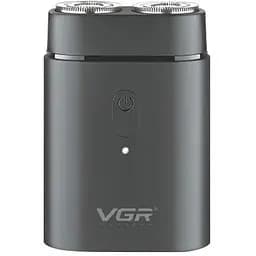 Електрична чоловіча бритва для бороди VGR V-341 Роторна акумуляторна електробритва для гоління Чорна 5 Вт