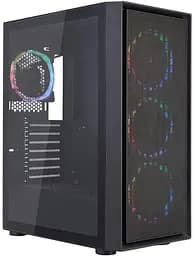 Корпус 1stPlayer Go6-BK-4FS7 Black без БП