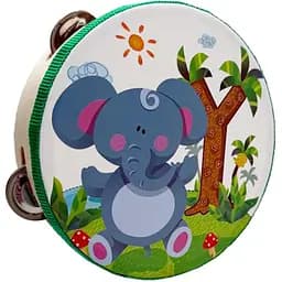 Деревянная игрушка Bambi Бубен «Слоник» MD 0367-50 диаметр 15 см