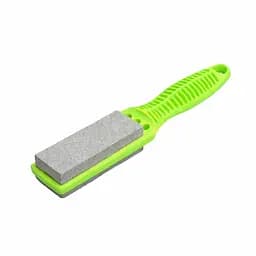 Брусок абразивний камінь точильний для заточування ножів із ручкою точилка ручна Зелений 88210